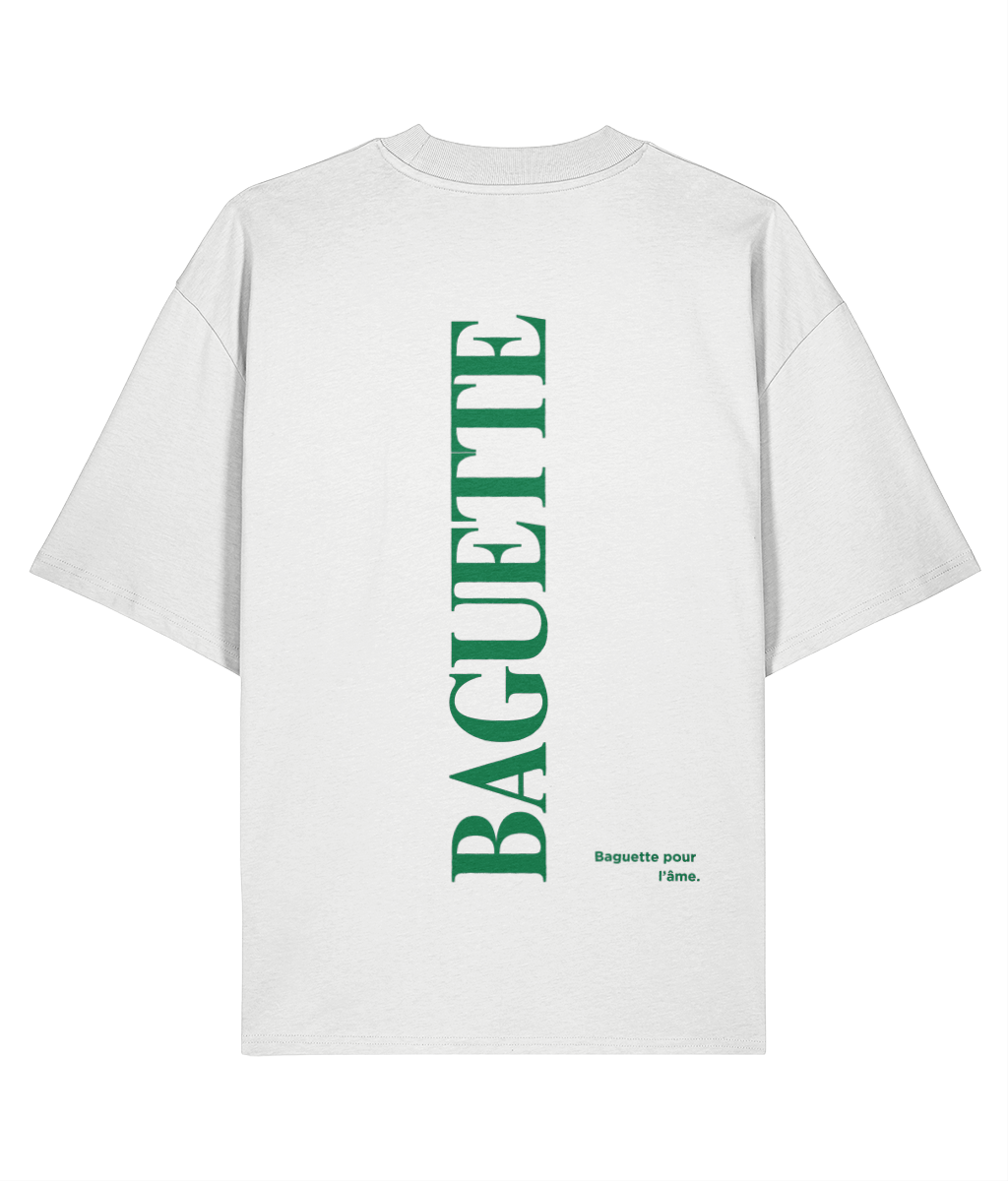 Baguette For The Soul Embroidered Oversized Shirt - back print