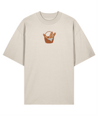 Baguette For The Soul Embroidered Oversized Shirt - off-white