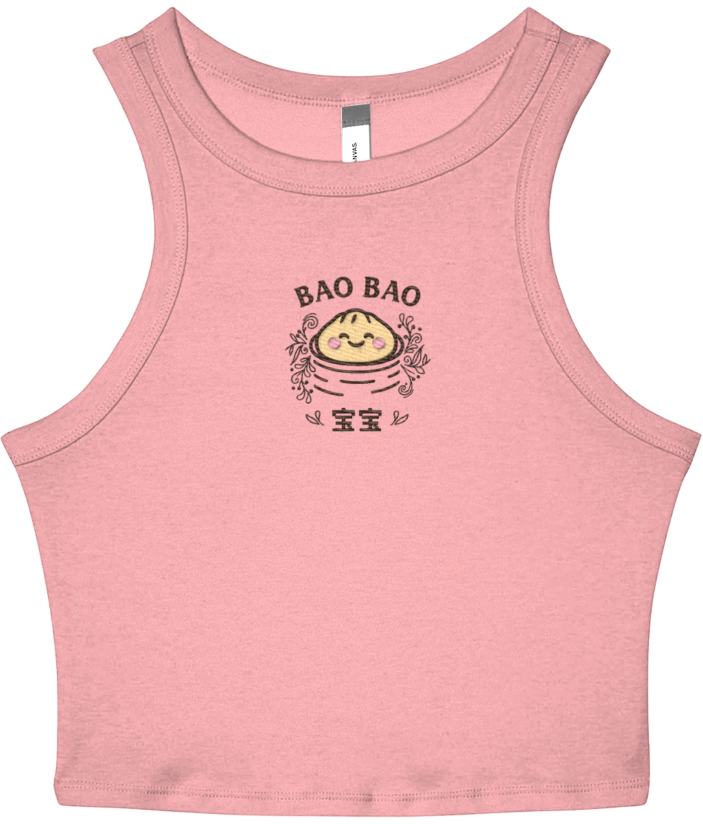 “Bao Bao“ Embroidered Baby Tank –  pink