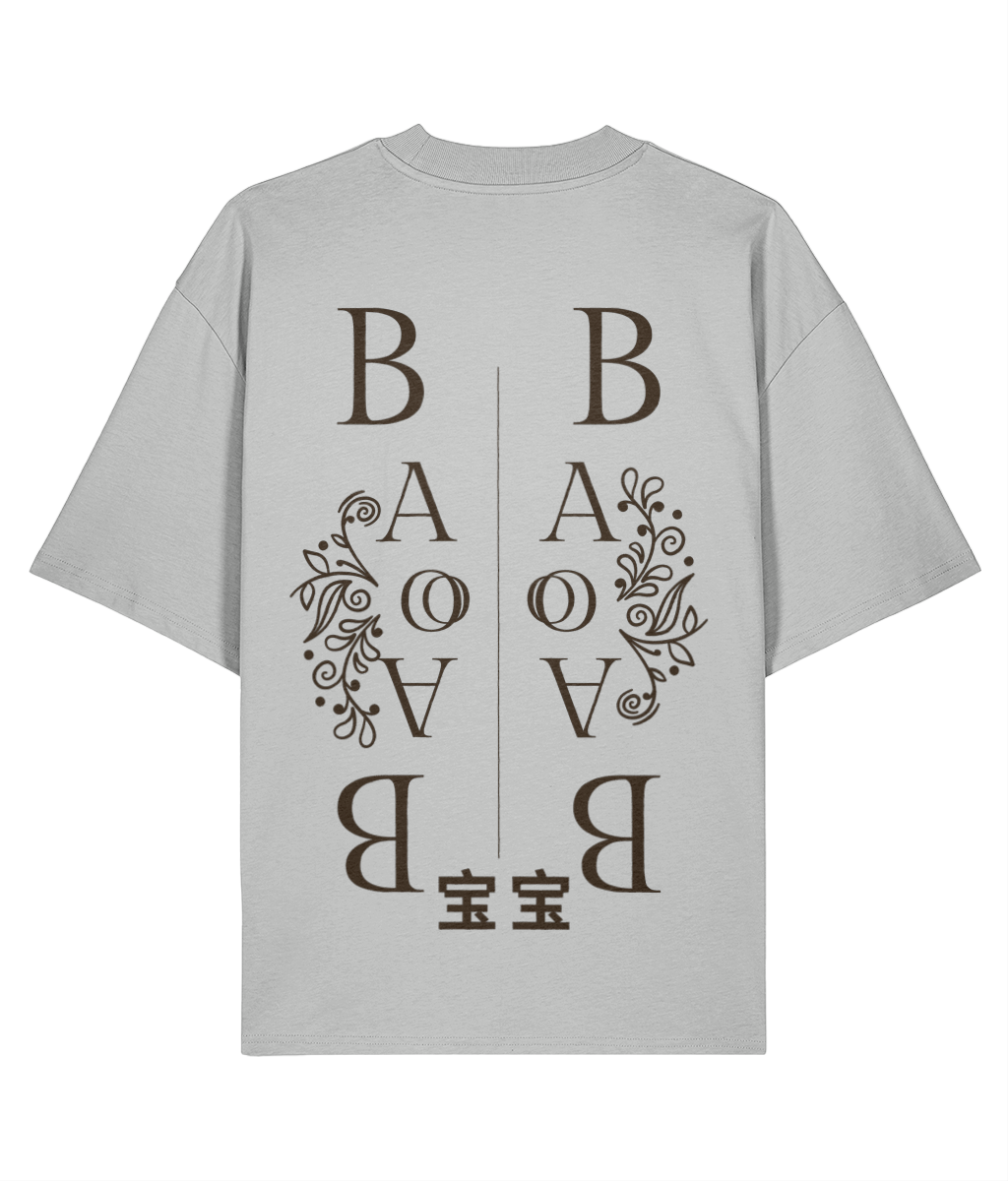 Bao Bao Embroidered Oversized Shirt – Back grey