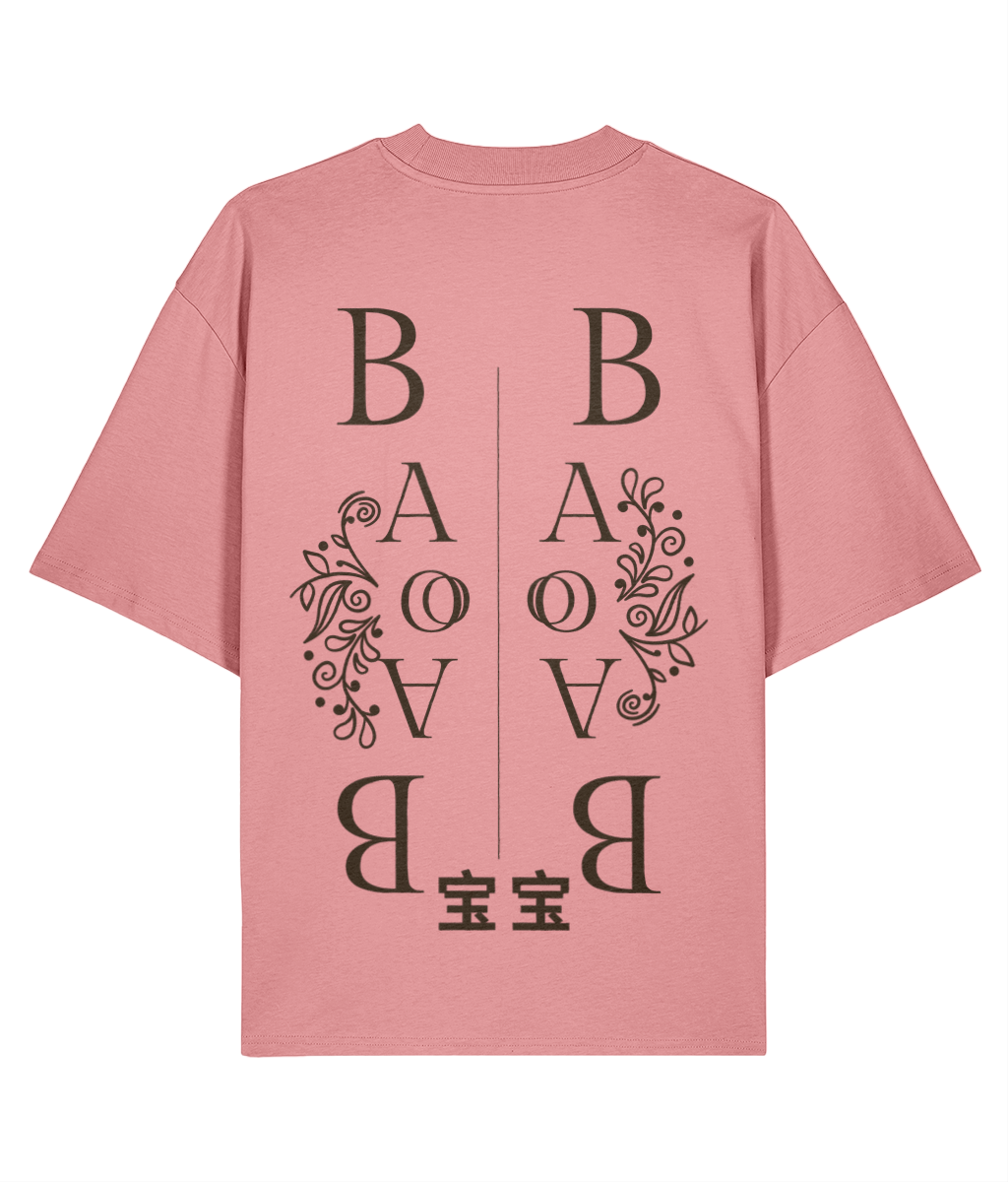 Bao Bao Embroidered Oversized Shirt –  Back Pink