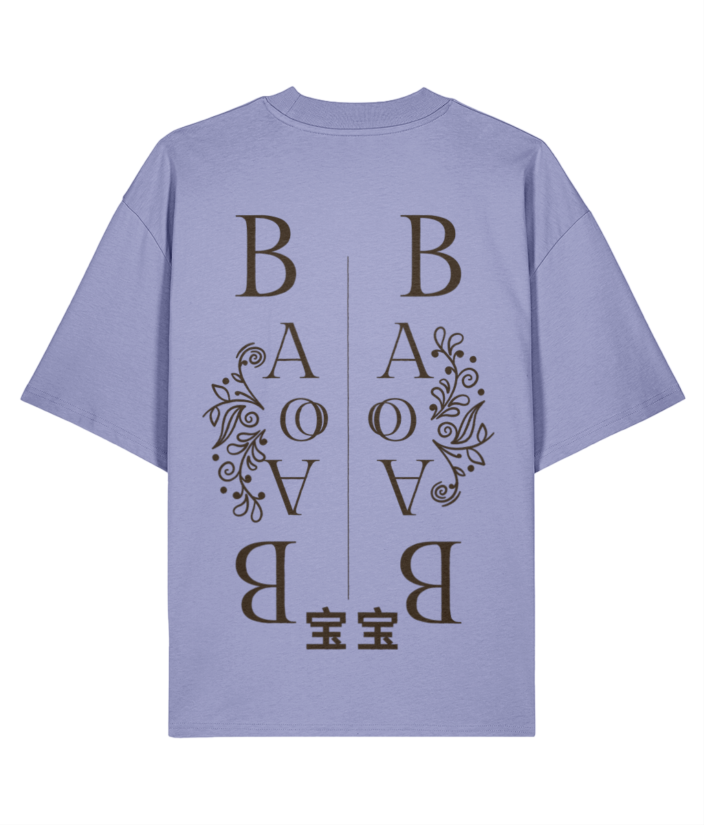 Bao Bao Embroidered Oversized Shirt –  Back Violet