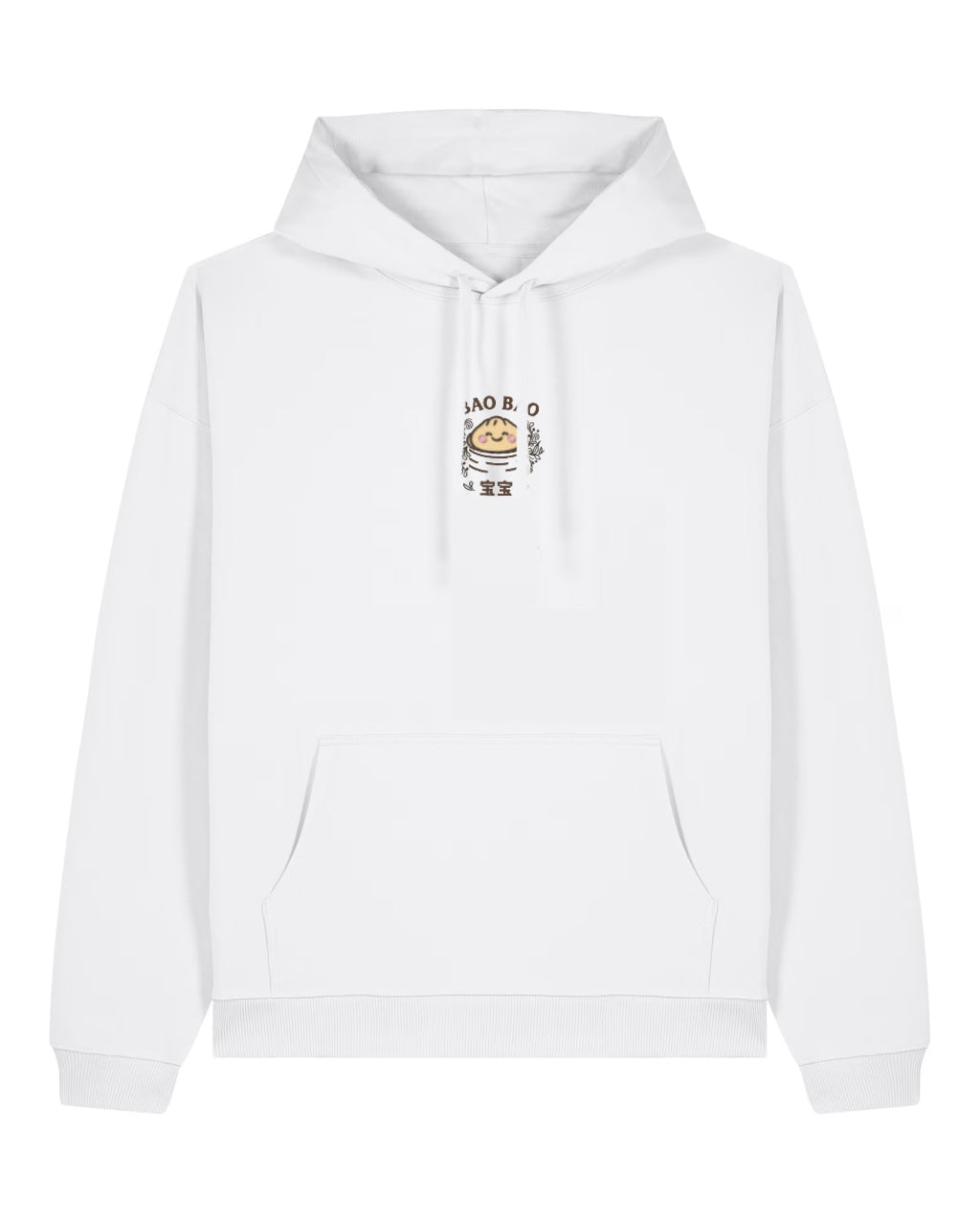 "Bao Bao" Oversized Hoodie – front white