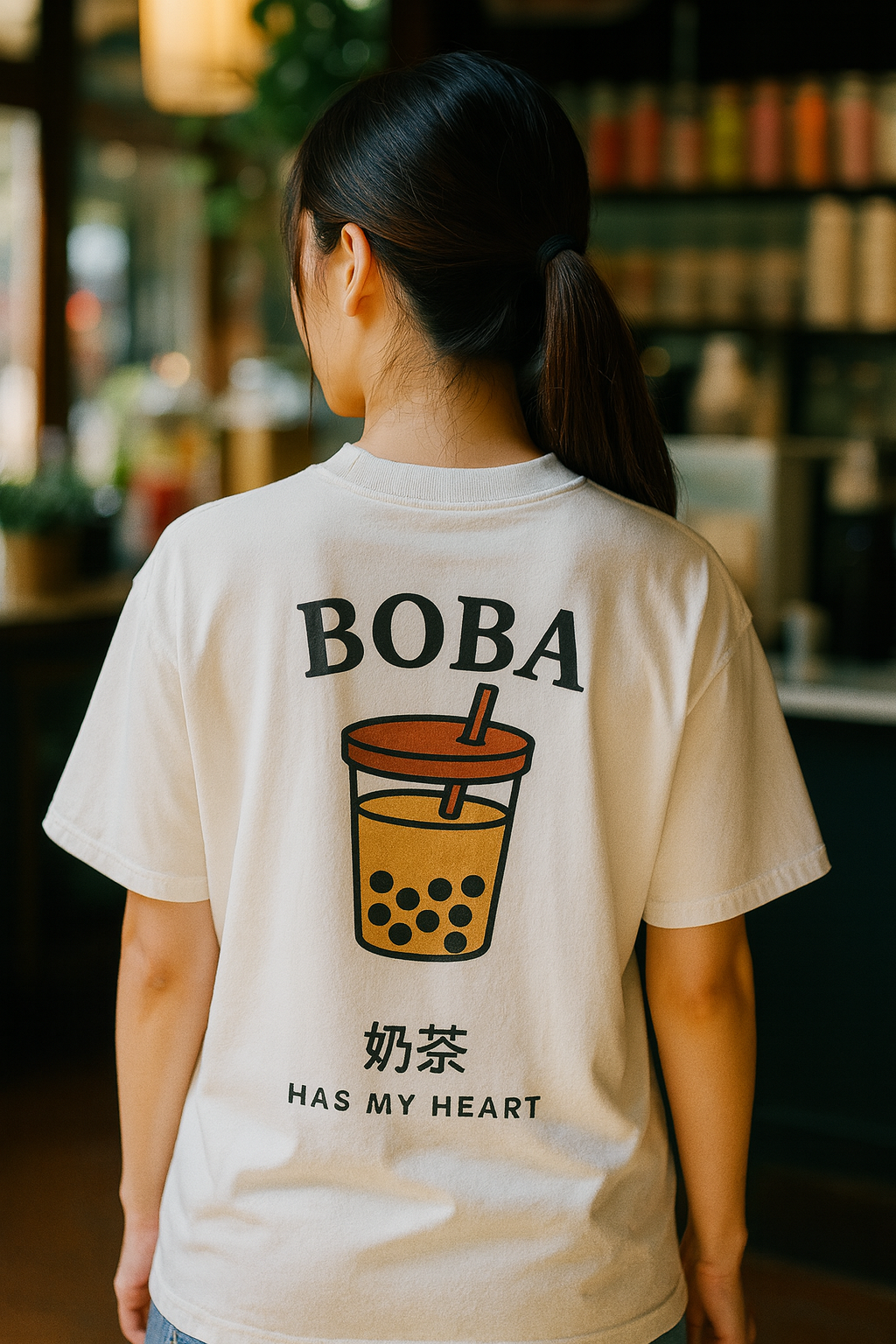 Boba shirt print worn