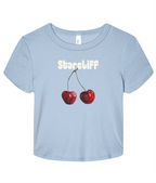 Cherry Baby Tee – Blue Front