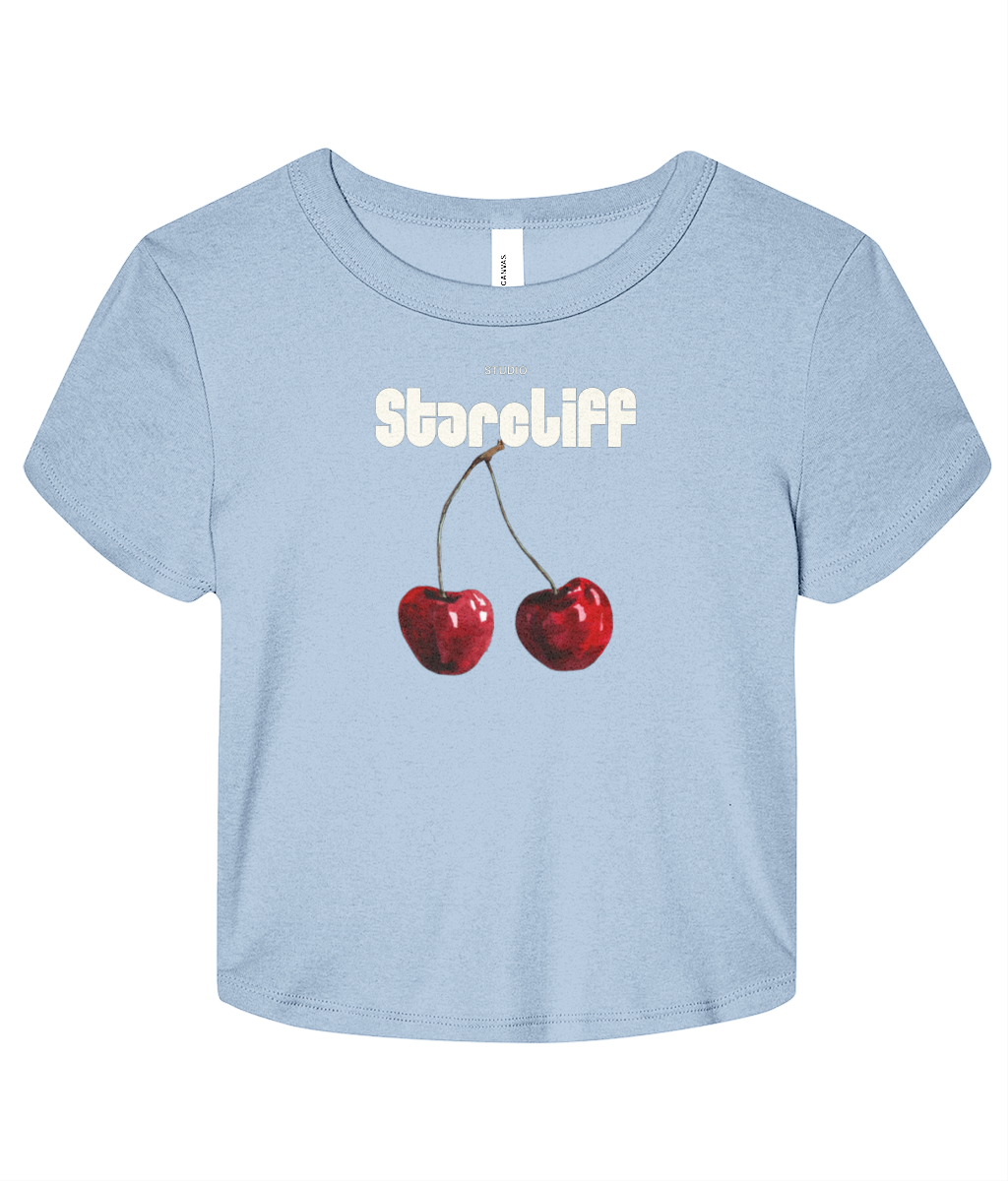 Cherry Baby Tee – Blue Front