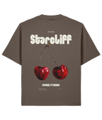 Cherry Oversized Boxy Shirt – back mocha