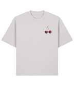 Cherry Oversized Boxy Shirt – Grey Front