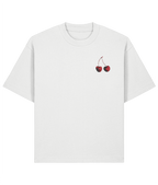 Cherry Oversized Boxy Shirt – White Front