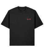 Cherry Oversized Boxy Shirt – black Front