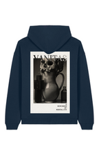 Gothic Vanitas Oversized Hoodie – French navy Back 