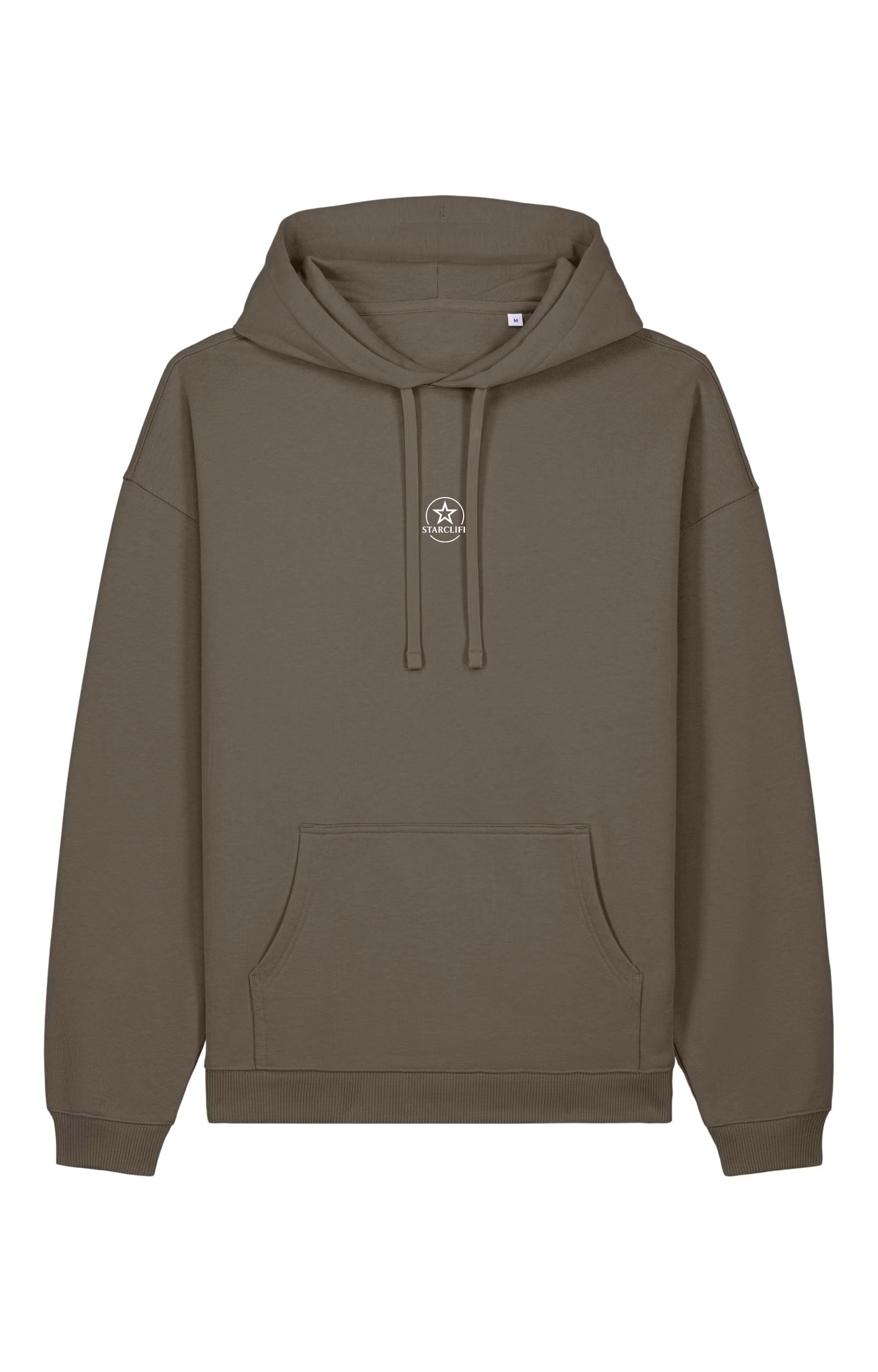 Gothic Vanitas Oversized Hoodie – mocha front