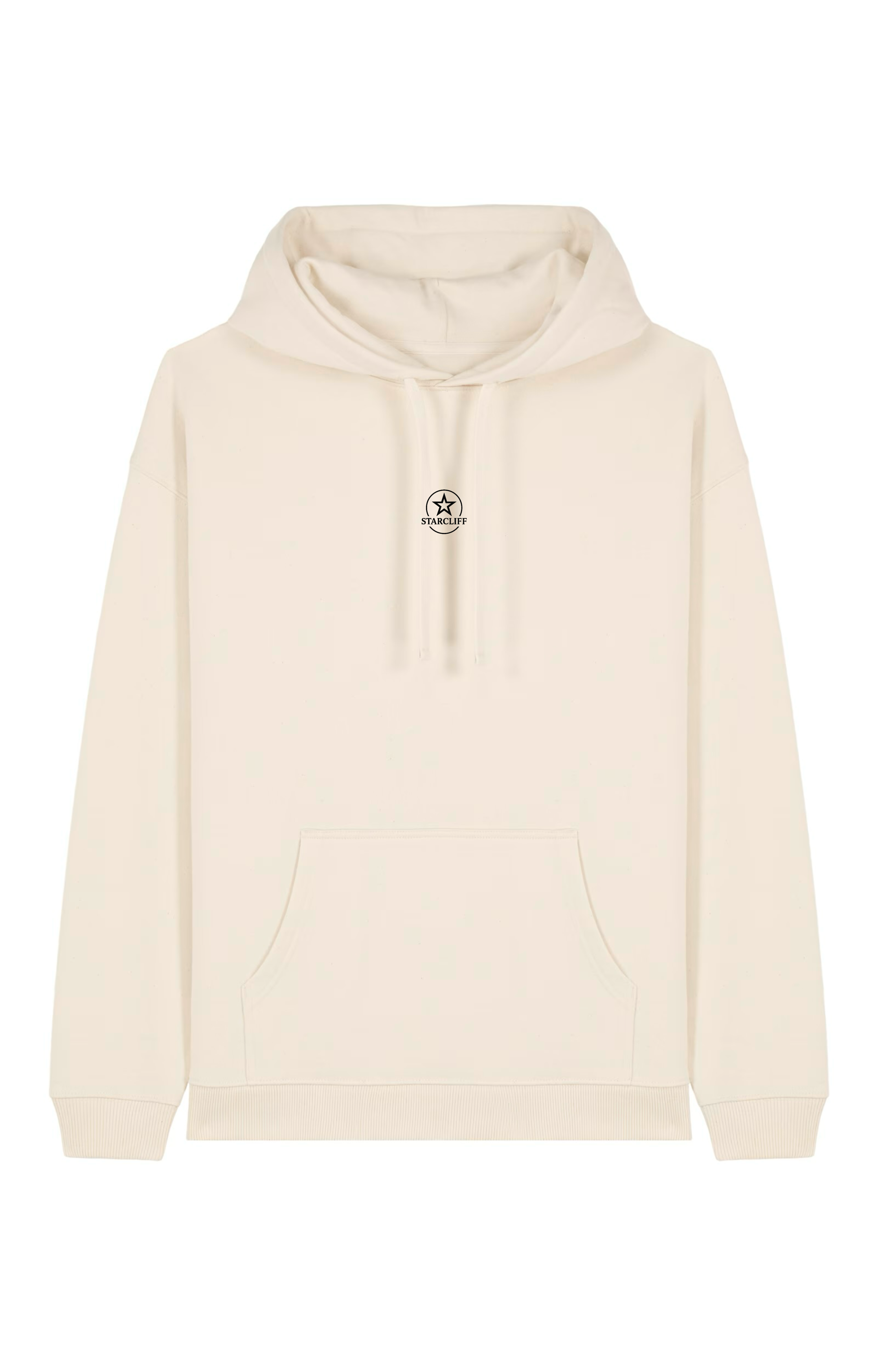 Reflection Oversized Hoodie White, Cream & Grey – Organic Cotton by Starcliffart
