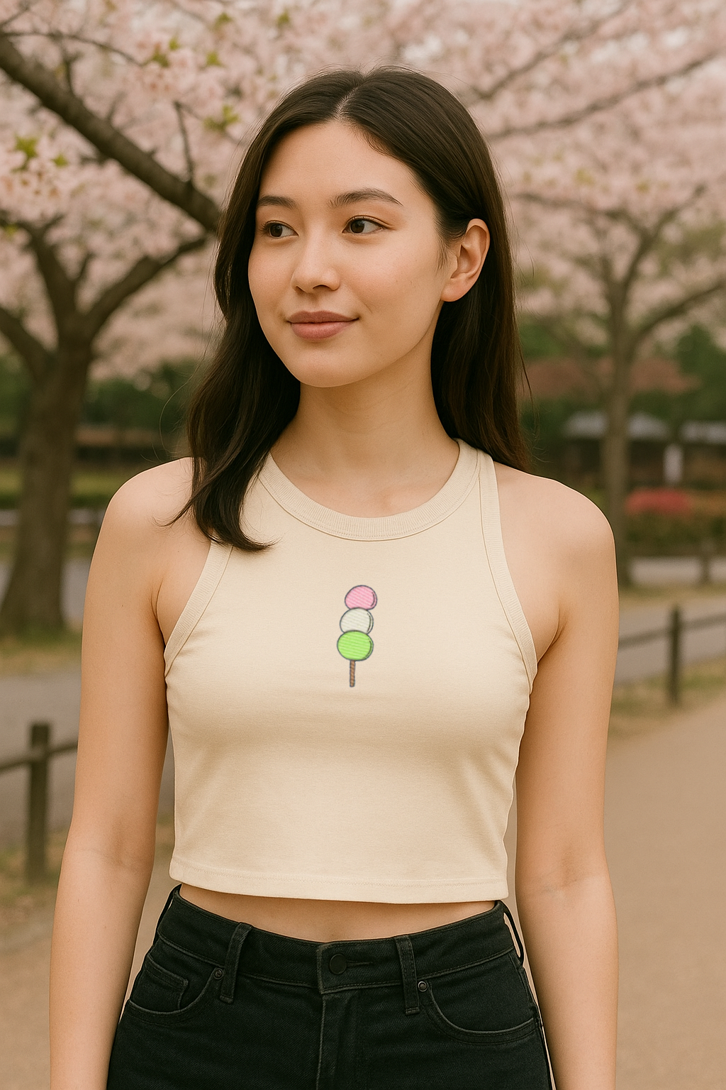 "Sweet Like Dango" Embroidered Baby Tank – Multiple Colors Available | Pure Modern Luxury by Starcliffart