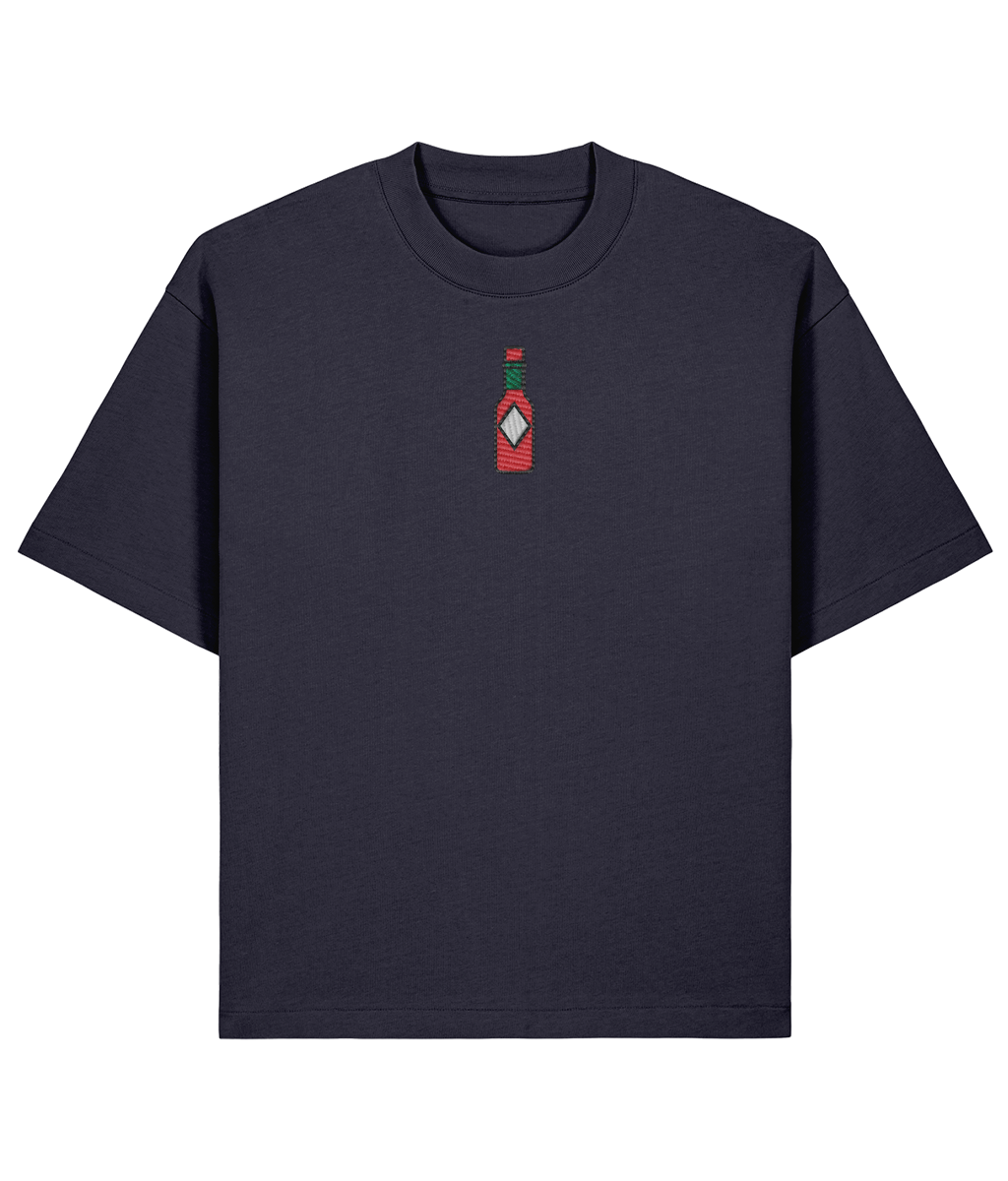 "Red Hot Chili Sauce" Shirt –  front blue navy