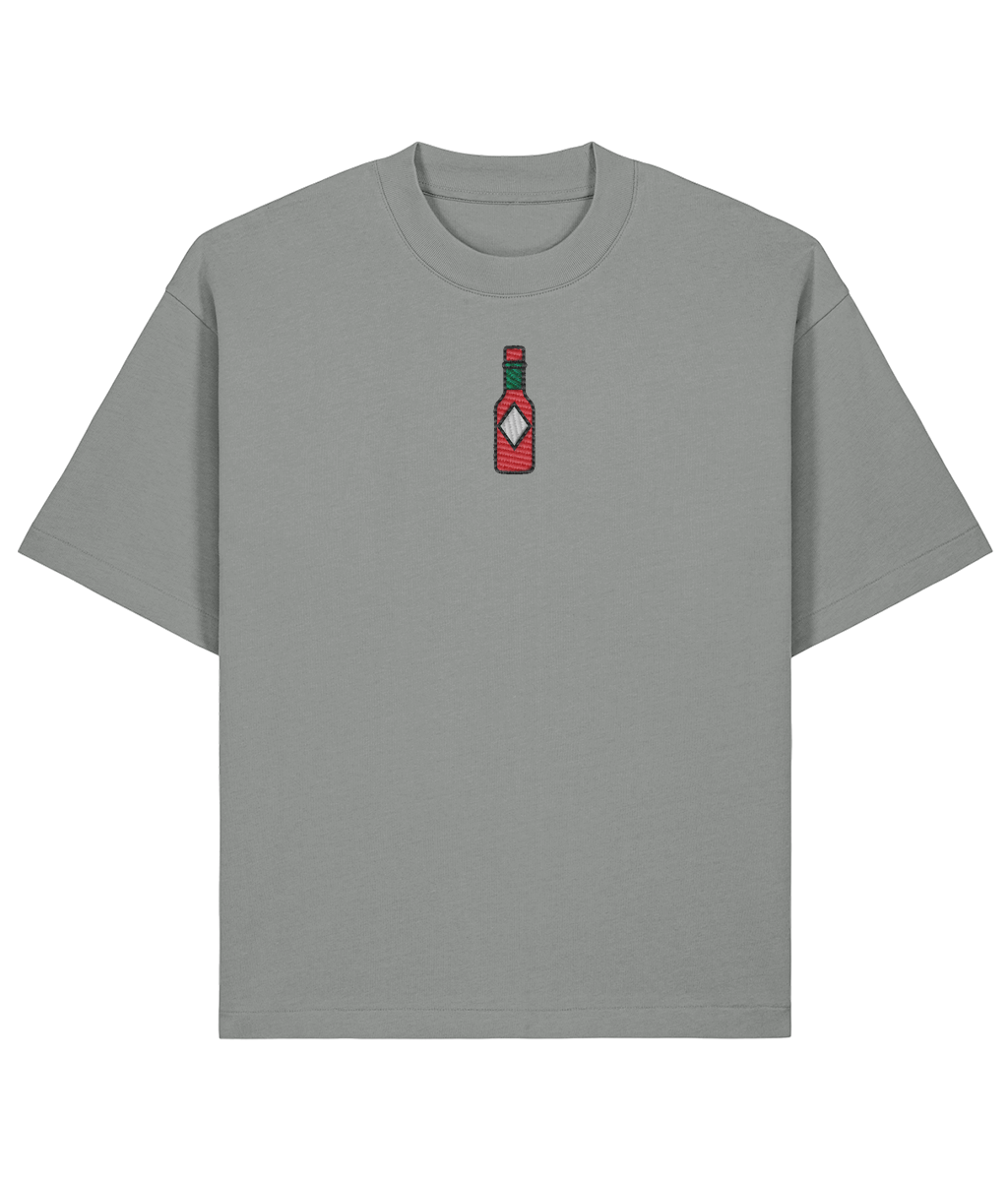 "Red Hot Chili Sauce" Shirt –  front dark grey