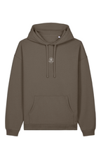 Reflection Oversized Hoodie Black, Blue & Brown – Organic Cotton by Starcliffart Mocha