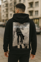 Reflection black hoodie