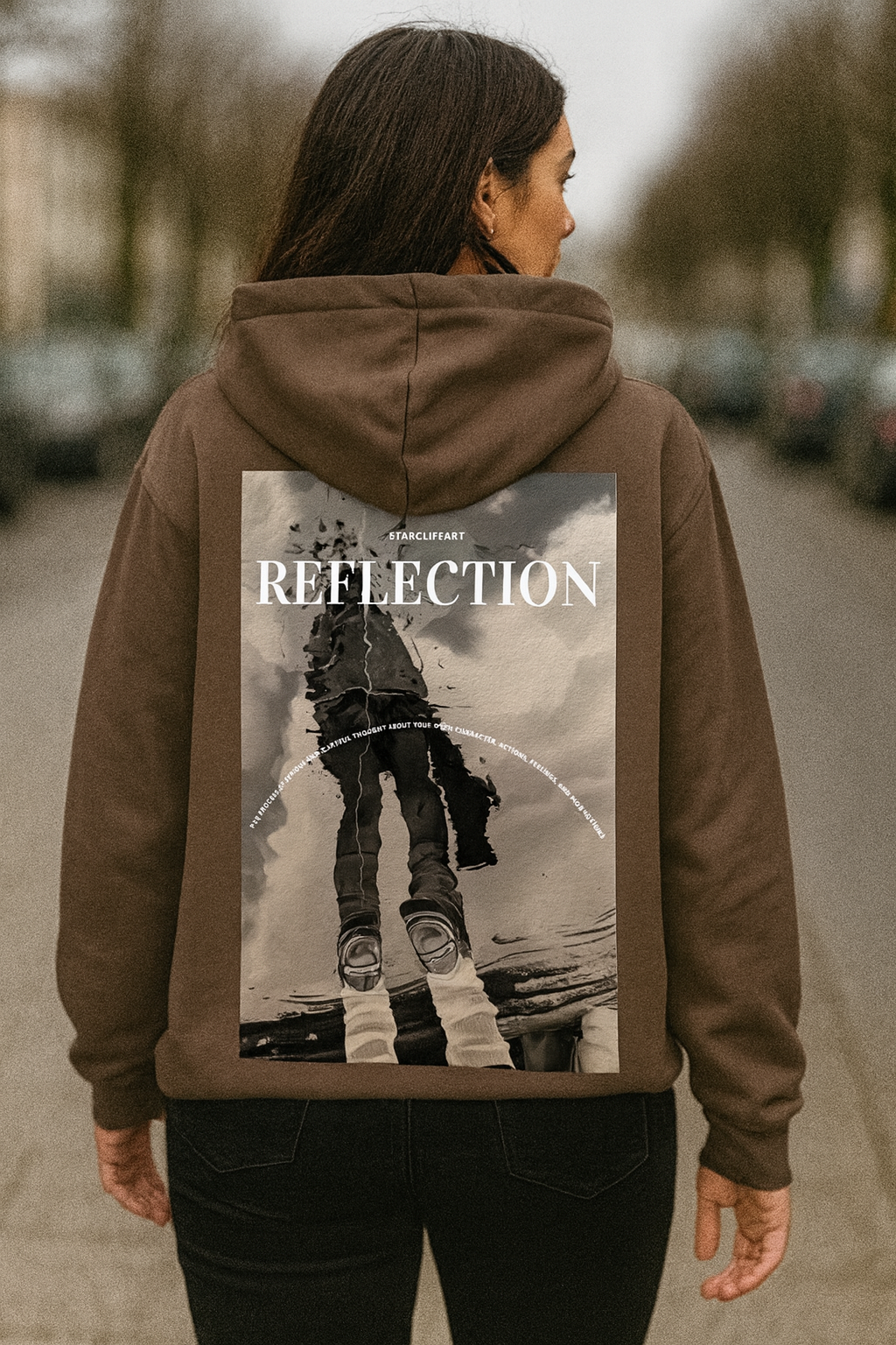 Reflection mocha hoodie