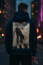 Reflection navy hoodie