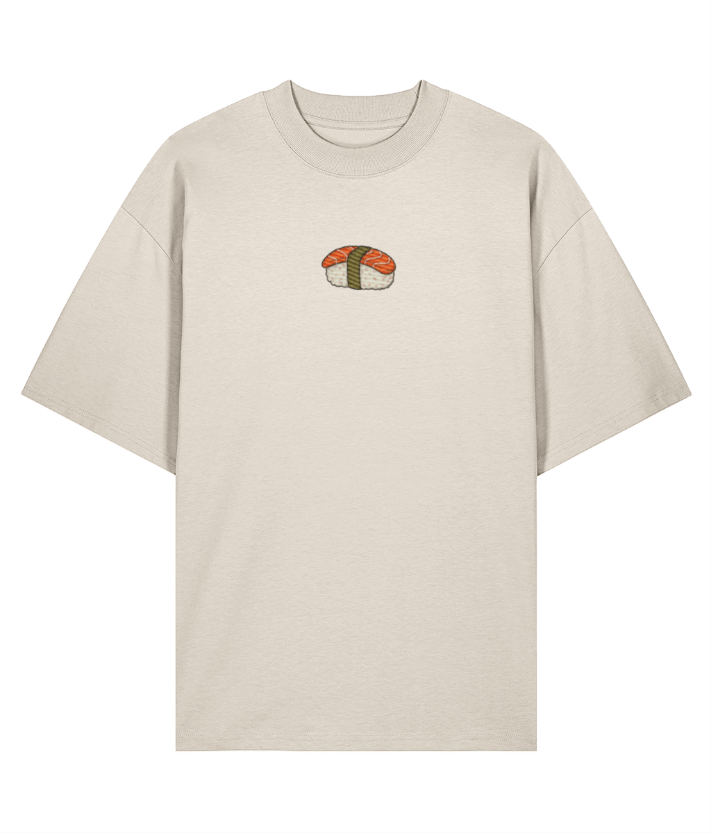 Sushi Menu Embroidered Oversized Shirt – Front Off-white