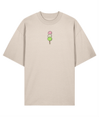 Sweet Like Dango Embroidered Oversized Shirt - creme