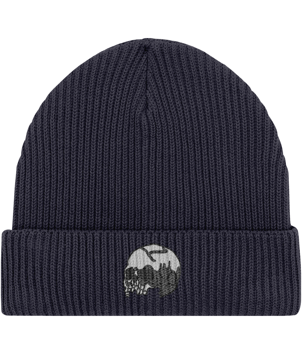 Vanitas Gothic Fisherman Beanie – Navy blue