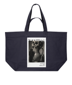 Vanitas Gothic Tote Bag Blue Navy 