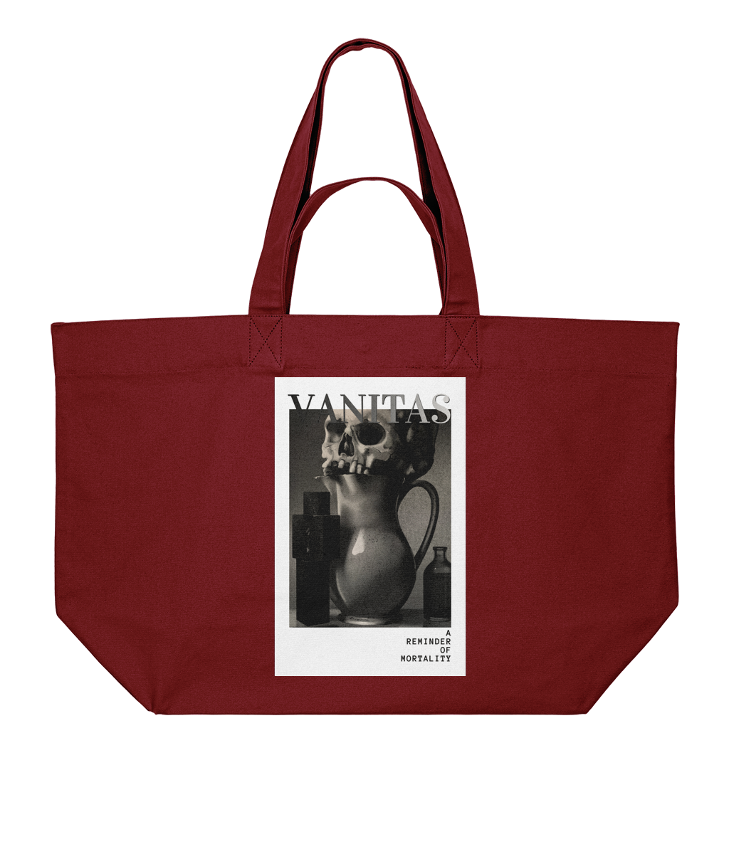 Vanitas Gothic Tote Bag Red