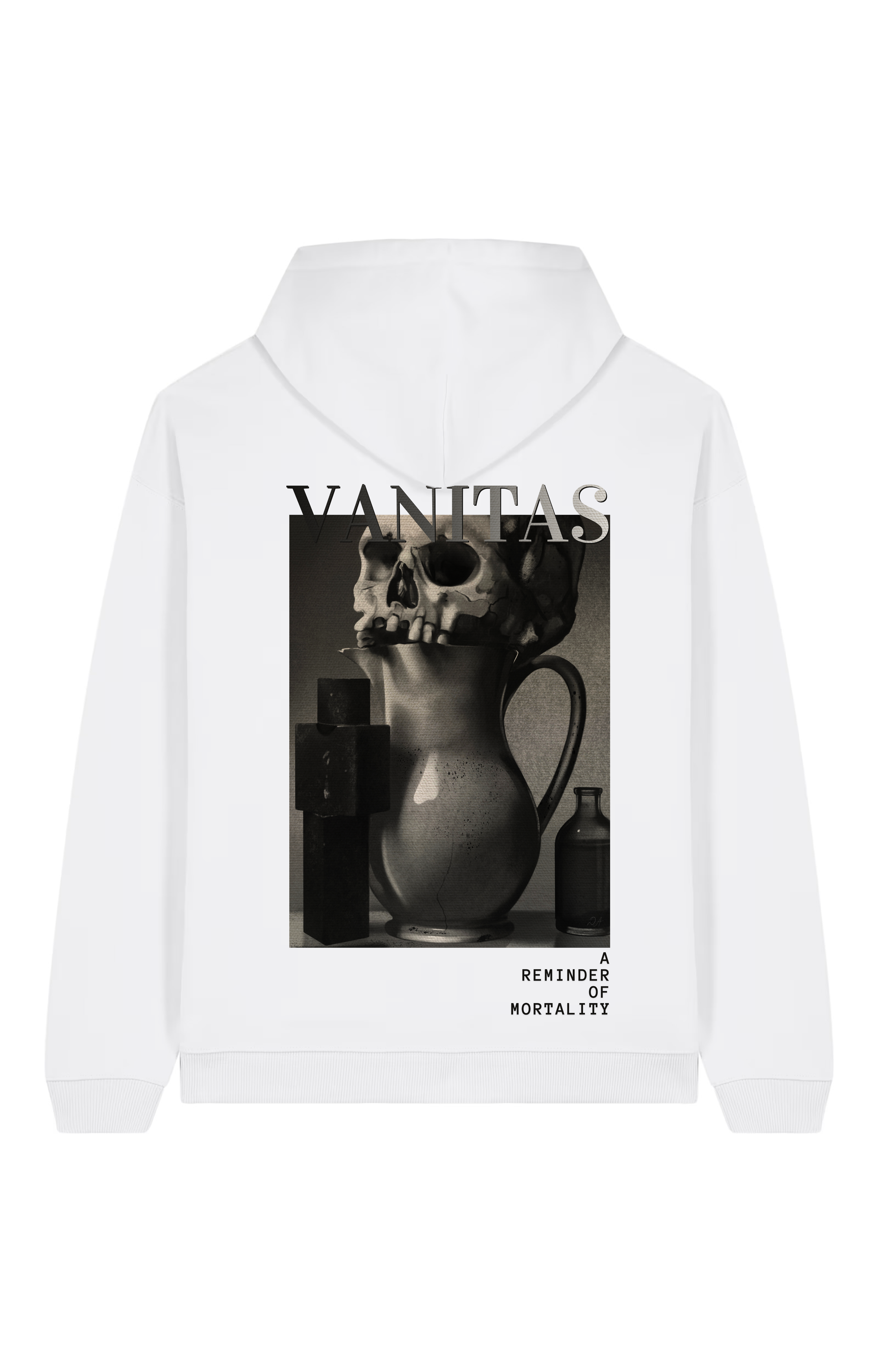 Vanitas Oversized Hoodie – White Back