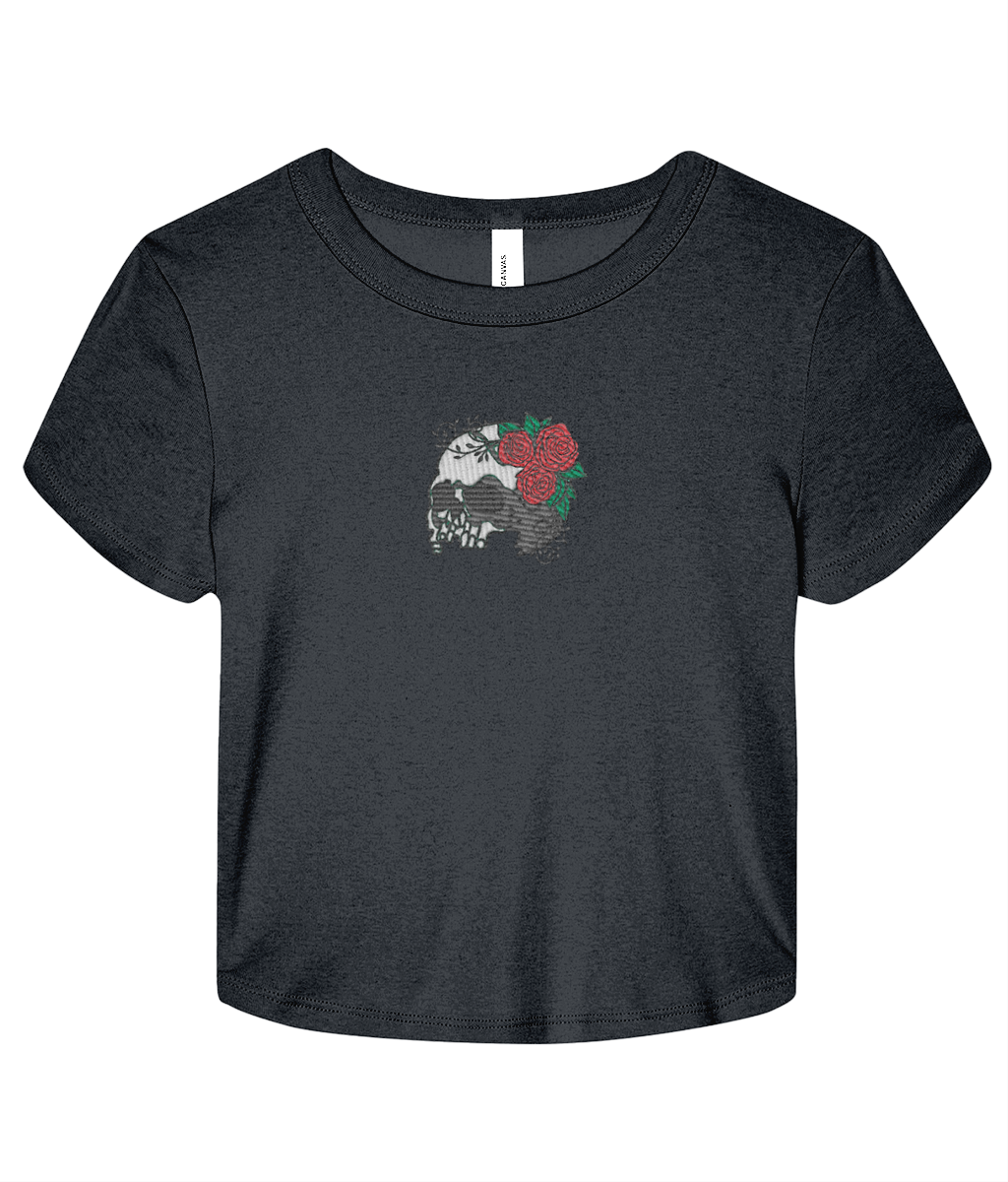 Vanitas Rose Baby Tee Blue Navy