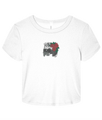 Vanitas Rose Baby Tee White 