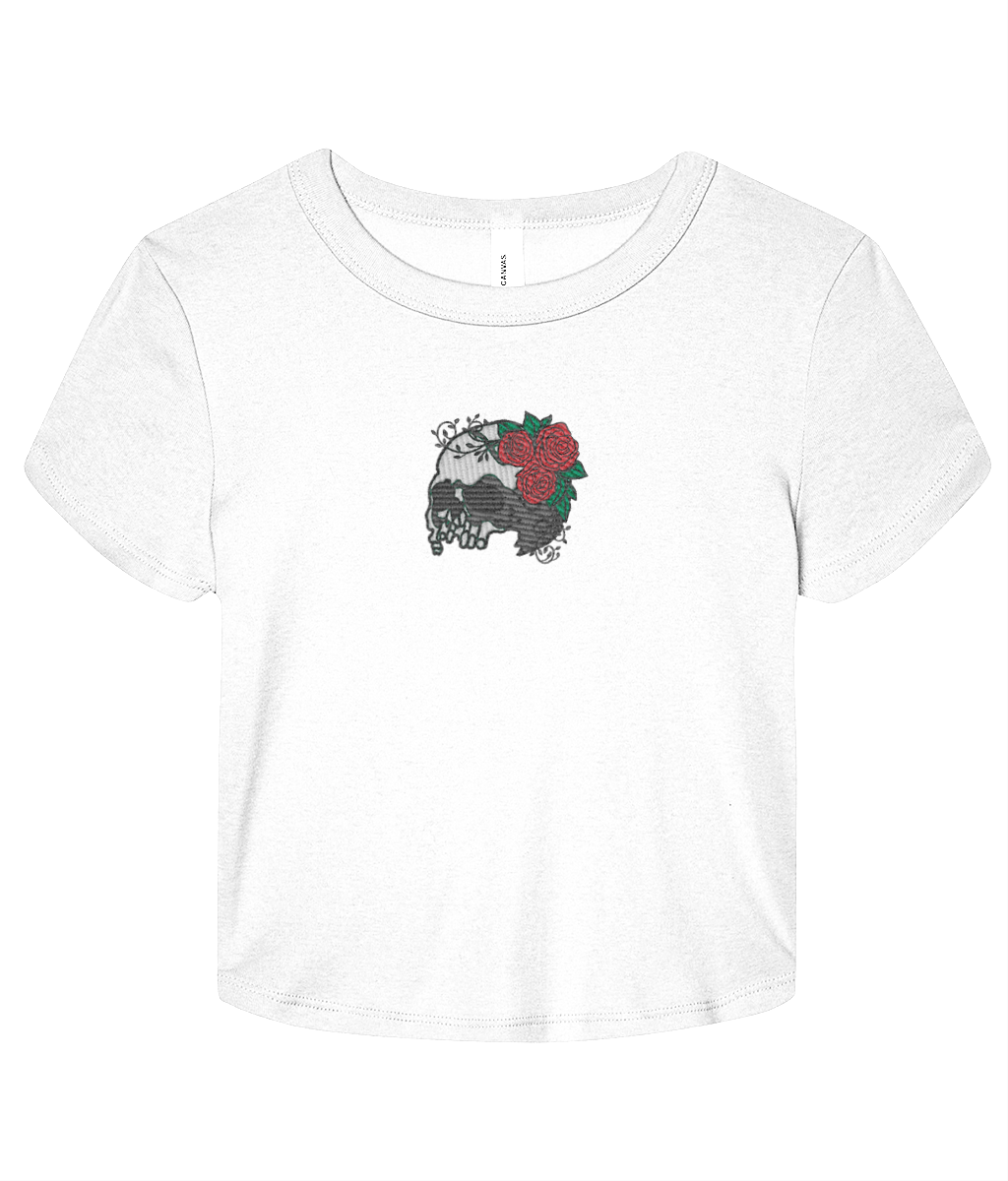 Vanitas Rose Baby Tee White 