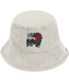 Vanitas Rose Gothic Embroidered Bucket Hat Offwhite