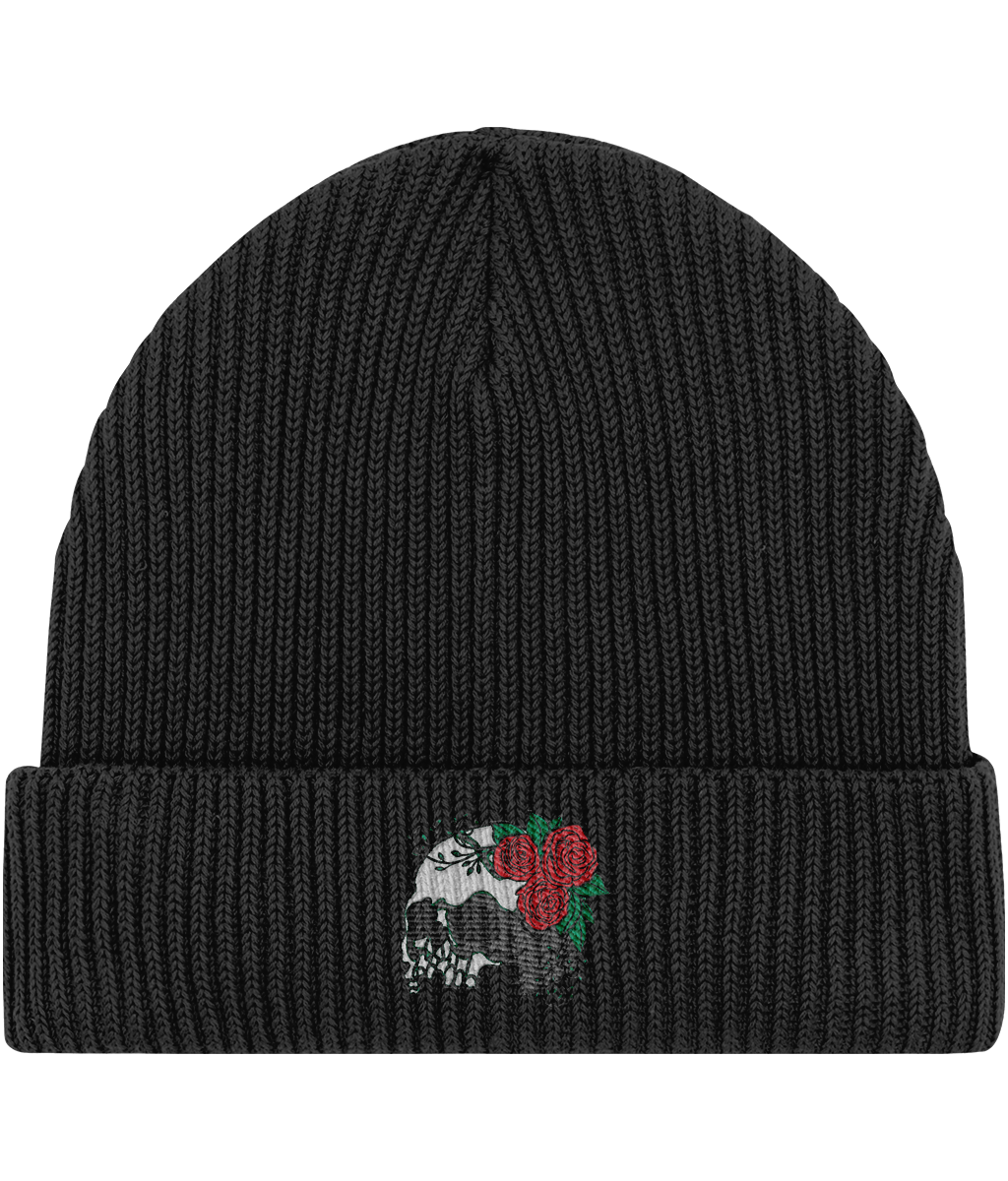 Vanitas Rose Gothic Fisherman Beanie –  Black