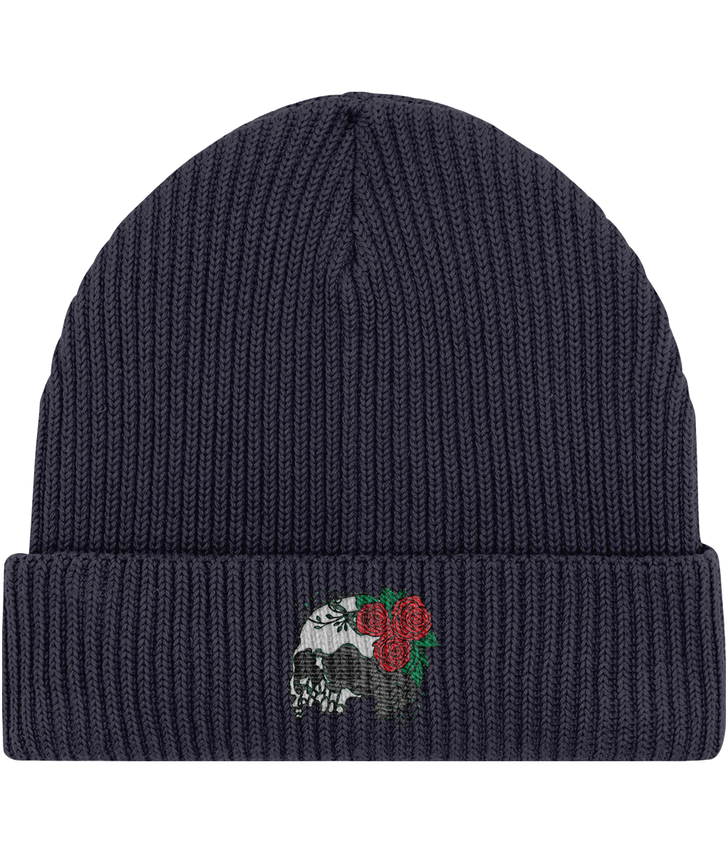 Vanitas Rose Gothic Fisherman Beanie –  Navy